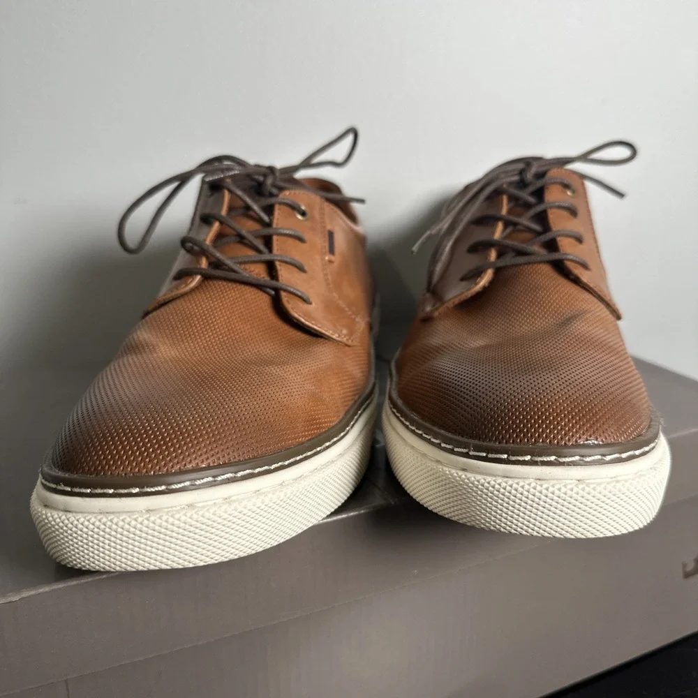 Crown Vintage Mens Shoes Dress Casual Shoes Brown US 11 Cr-Thoren Cognac